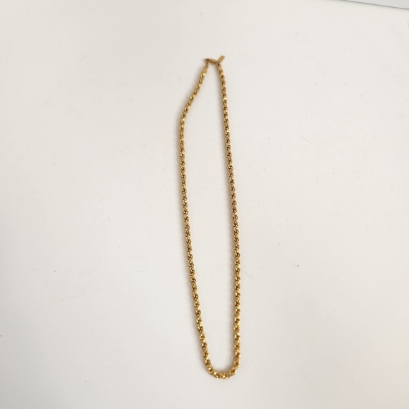 Vintage Jewelry - Vintage Monet Gold Tone Chunky Chain Necklace 1980s 80s Classic Costume Jewelry